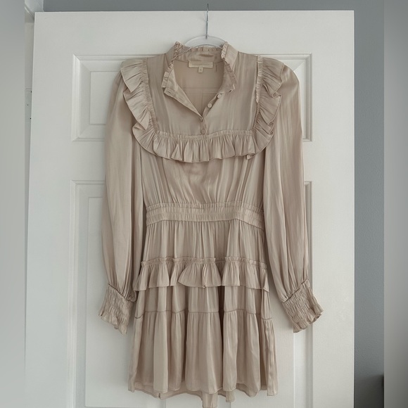 LoveShackFancy Silk Ruffled Mini Dress - Picture 4 of 4